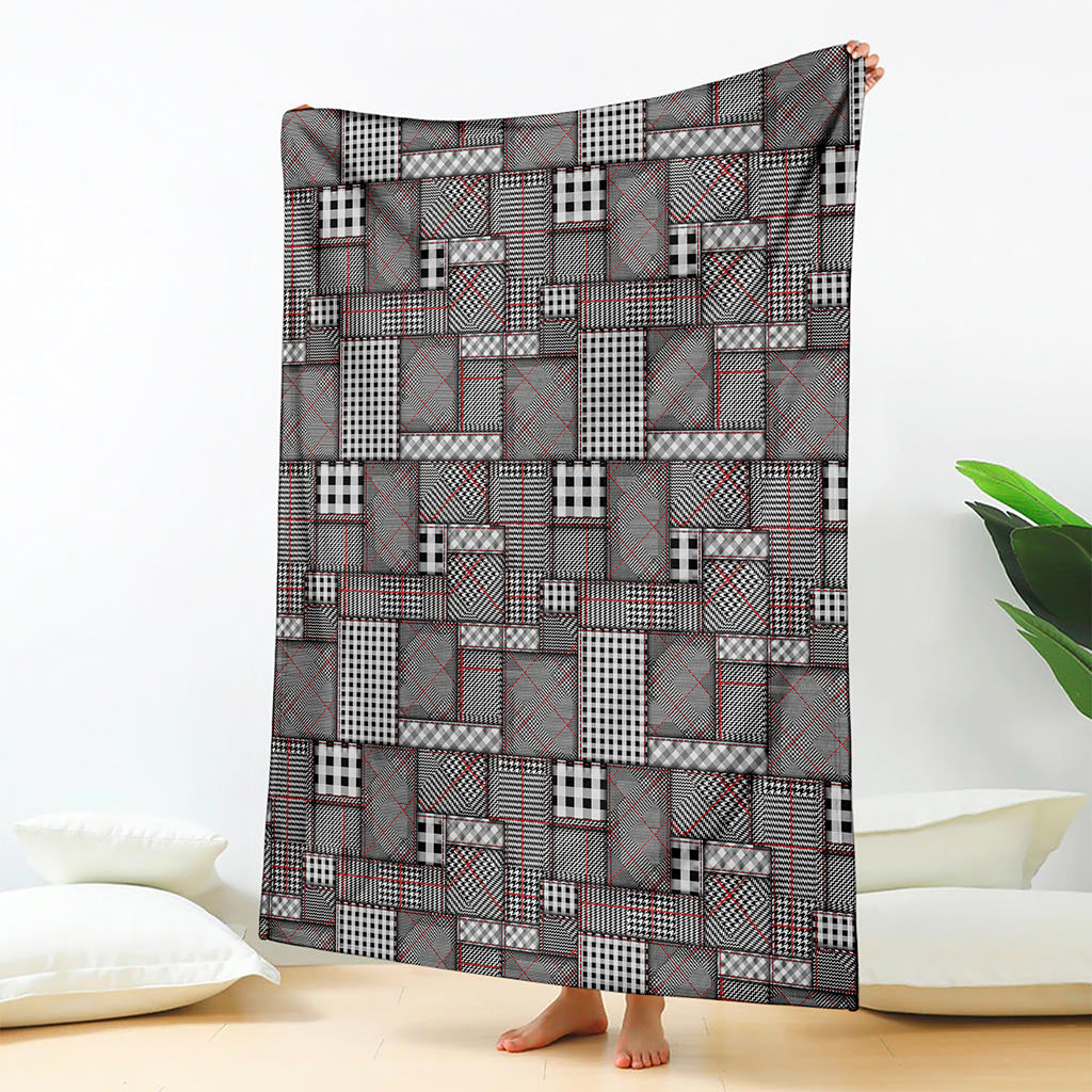 Glen Plaid Patchwork Pattern Print Blanket