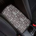 Glen Plaid Patchwork Pattern Print Car Center Console Cover
