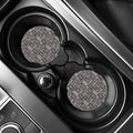 Glen Plaid Patchwork Pattern Print Car Coasters