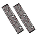 Glen Plaid Patchwork Pattern Print Car Seat Belt Covers