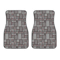Glen Plaid Patchwork Pattern Print Front Car Floor Mats