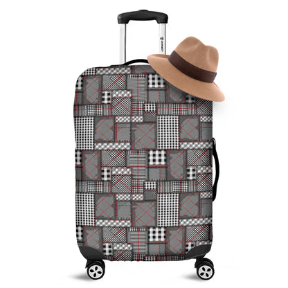 Glen Plaid Patchwork Pattern Print Luggage Cover