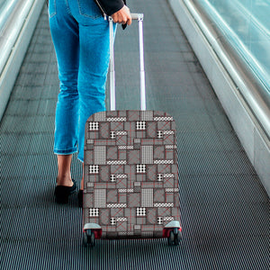Glen Plaid Patchwork Pattern Print Luggage Cover