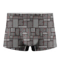 Glen Plaid Patchwork Pattern Print Men's Boxer Briefs