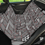 Glen Plaid Patchwork Pattern Print Pet Car Back Seat Cover