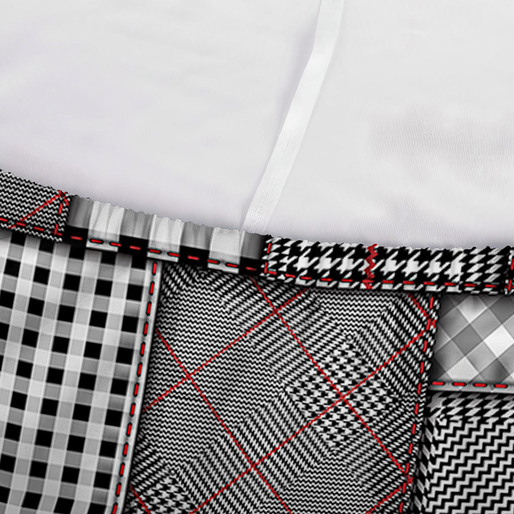 Glen Plaid Patchwork Pattern Print Sofa Cover