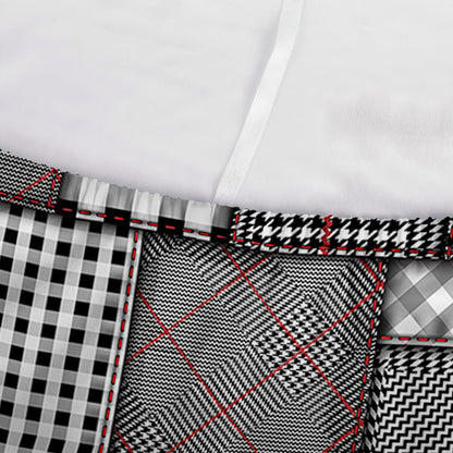 Glen Plaid Patchwork Pattern Print Sofa Cover