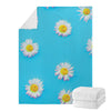 Glitch Daisy Flower Print Blanket