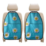 Glitch Daisy Flower Print Car Seat Organizers