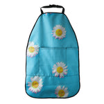 Glitch Daisy Flower Print Car Seat Organizers