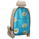 Glitch Daisy Flower Print Car Seat Organizers