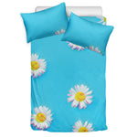 Glitch Daisy Flower Print Duvet Cover Bedding Set