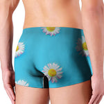 Glitch Daisy Flower Print Men's Boxer Briefs