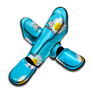 Glitch Daisy Flower Print Muay Thai Shin Guard