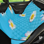 Glitch Daisy Flower Print Pet Car Back Seat Cover