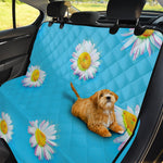 Glitch Daisy Flower Print Pet Car Back Seat Cover