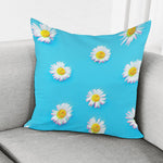 Glitch Daisy Flower Print Pillow Cover