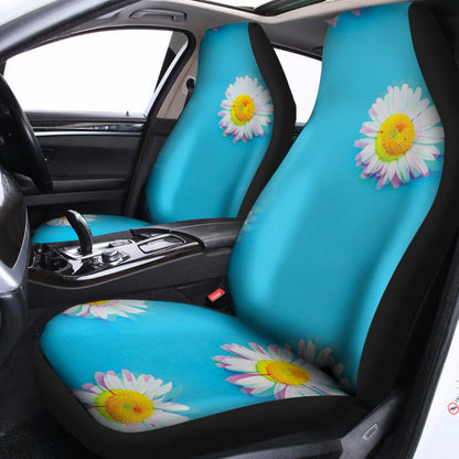 Glitch Daisy Flower Print Universal Fit Car Seat Covers
