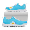Glitch Daisy Flower Print White Sneakers