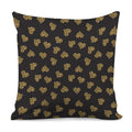 Gold Heart (NOT Real) Glitter Print Pillow Cover
