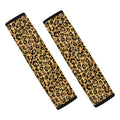 Gold Leopard (NOT Real) Glitter Print Car Seat Belt Covers