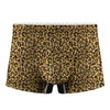 Glitter Gold Leopard Print Men's Boxer Briefs