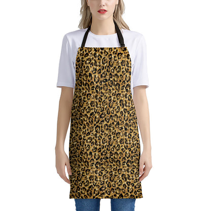 Glitter Gold Leopard Print (NOT Real Glitter) Apron