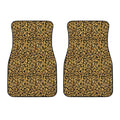 Gold Leopard (NOT Real) Glitter Print Front Car Floor Mats