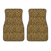 Glitter Gold Leopard Print (NOT Real Glitter) Front Car Floor Mats