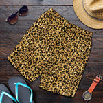 Glitter Gold Leopard Print (NOT Real Glitter) Men's Shorts