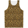 Gold Leopard (NOT Real) Glitter Print Men's Tank Top