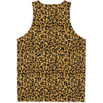 Glitter Gold Leopard Print (NOT Real Glitter) Men's Tank Top