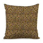 Glitter Gold Leopard Print (NOT Real Glitter) Pillow Cover