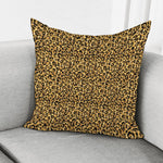 Glitter Gold Leopard Print (NOT Real Glitter) Pillow Cover