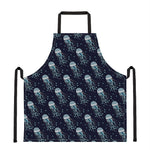 Glowing Jellyfish Pattern Print Apron