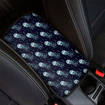 Glowing Jellyfish Pattern Print Car Center Console Cover