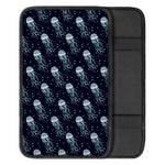 Glowing Jellyfish Pattern Print Car Center Console Cover