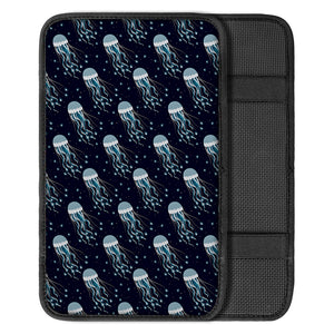 Glowing Jellyfish Pattern Print Car Center Console Cover