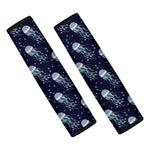 Glowing Jellyfish Pattern Print Car Seat Belt Covers