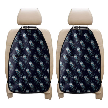 Glowing Jellyfish Pattern Print Car Seat Organizers