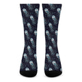 Glowing Jellyfish Pattern Print Crew Socks