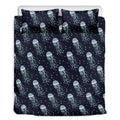 Glowing Jellyfish Pattern Print Duvet Cover Bedding Set