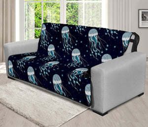 Glowing Jellyfish Pattern Print Futon Protector