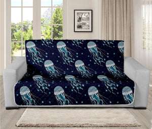 Glowing Jellyfish Pattern Print Futon Protector