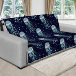 Glowing Jellyfish Pattern Print Futon Protector