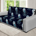 Glowing Jellyfish Pattern Print Futon Protector