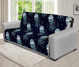 Glowing Jellyfish Pattern Print Futon Protector