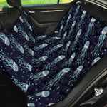 Glowing Jellyfish Pattern Print Pet Car Back Seat Cover