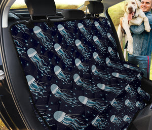 Glowing Jellyfish Pattern Print Pet Car Back Seat Cover