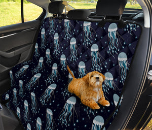 Glowing Jellyfish Pattern Print Pet Car Back Seat Cover